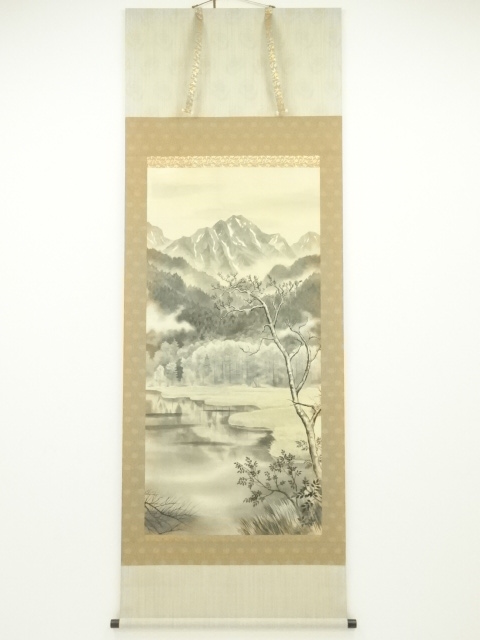 田所量司筆 田代春色 肉筆絹本掛軸（共箱） | 宗 sou::お茶道具・着物